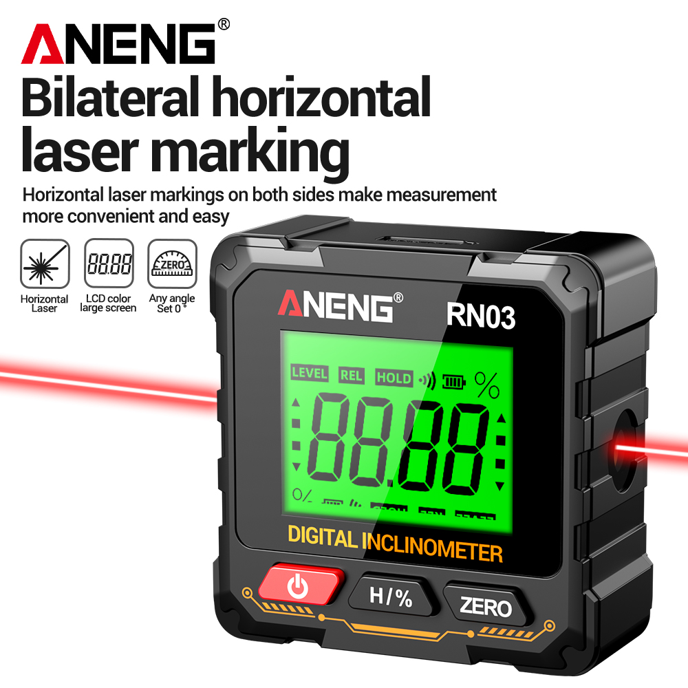Industrial Laser Alignment - Localizador de ângulo digital magnético aneng
