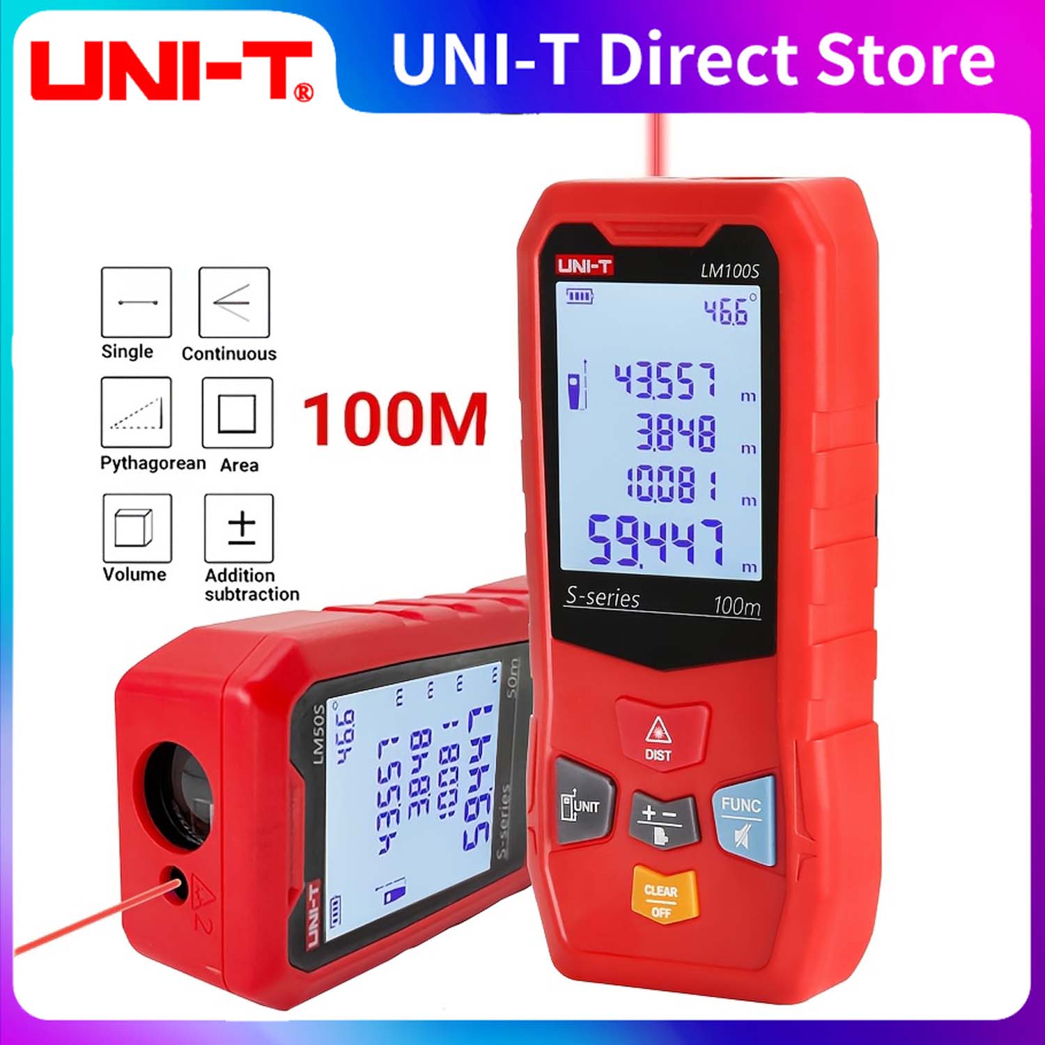 Industrial Laser Rangefinder - Unidade laser rangefinder lm40s/60s/100s 40m medidor