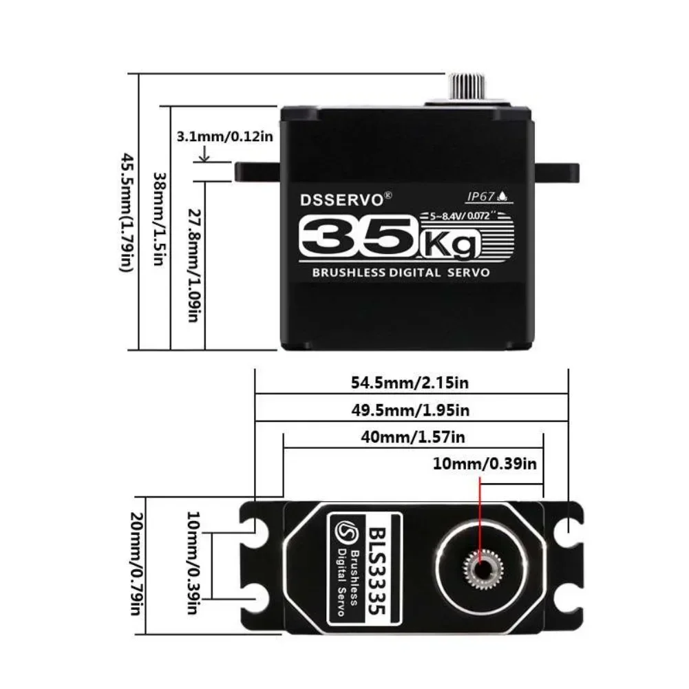 35kg bls3335 servo motor digit - Servo Motor Cnc avaliação e preço