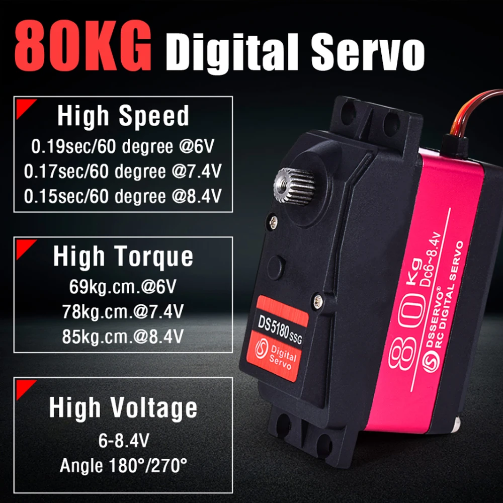 Dsservo à prova d'água ds5180  - Servo Motor Cnc avaliação e preço