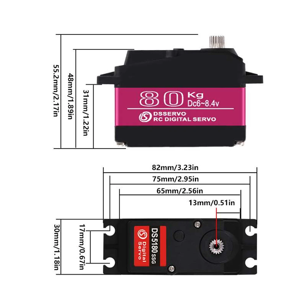 Dsservo à prova d'água ds5180  - Servo Motor Cnc avaliação e preço