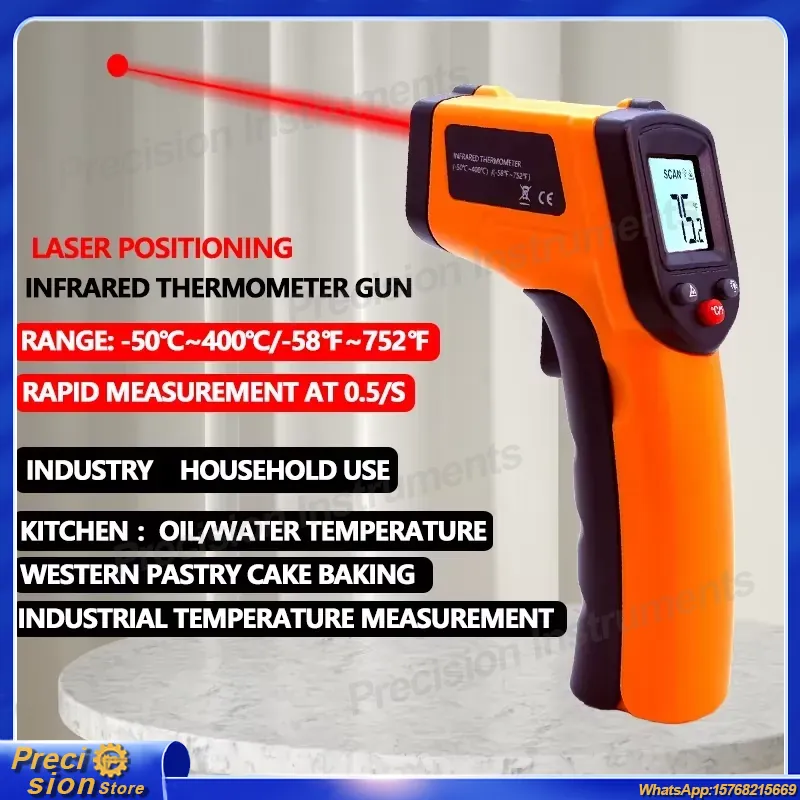 Termômetro Infravermelho Sem C - Industrial Handheld Laser avaliação e preço